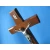 Krzyż drewniany na ścianę brąz.Duży 32 cm